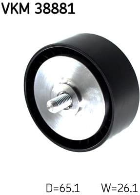 Deflection/Guide Pulley, V-ribbed belt VKM 38881 - image 2