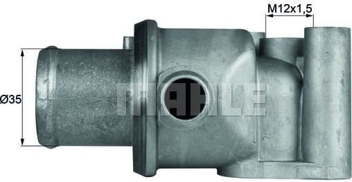 Thermostat, coolant BEHR TI7787D - image 2