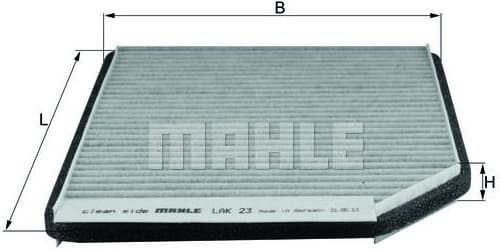 Filter, cabin air LAK23 - image 2