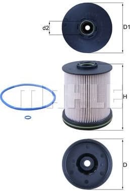 Filter diesel fuel KX491/1D