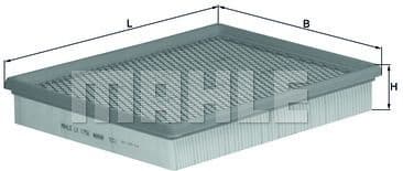 Filter air LX1758 - image 2