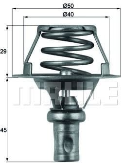 Thermostat, coolant BEHR TX6691D - image 2
