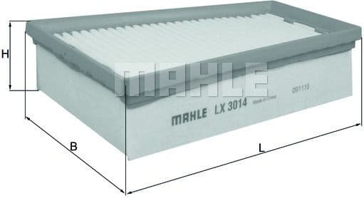 Filter air LX3014 - image 2