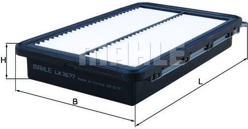 Filter air LX3677 - image 2