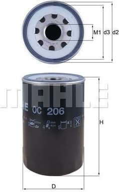 Oil Filter OC206 - image 2