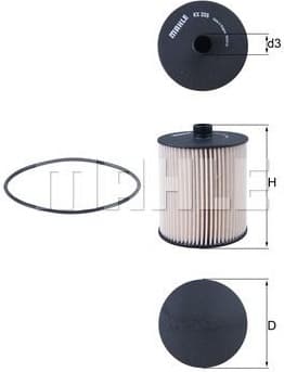 Filter diesel fuel KX335D - image 3