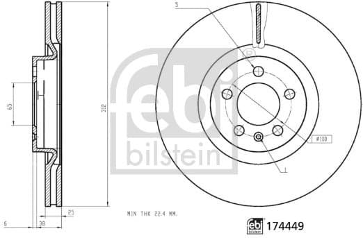 Brake Disc 174449 - image 3