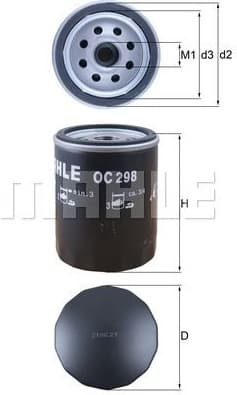 Oil Filter OC298 - image 2