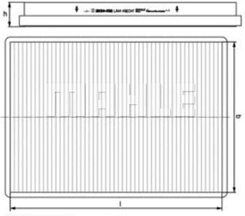 Filter, cabin air LA44 - image 3