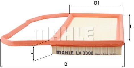 Filter air LX3306 - image 2