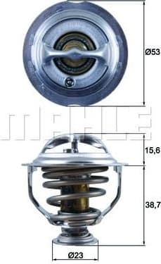 Thermostat, coolant BEHR TX12395D - image 2