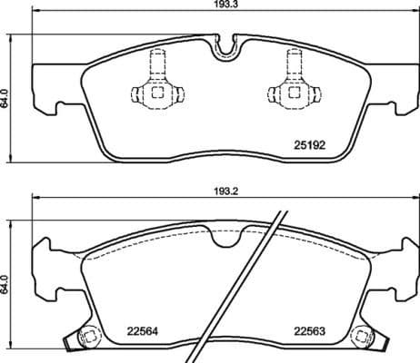 Brake Pad Set, disc brake PRIME LINE P37027