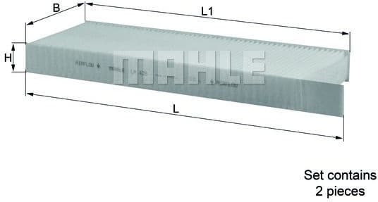 Filter, cabin air LA428/S - image 2