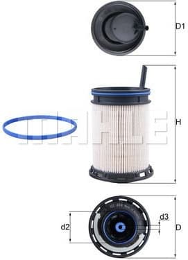 Filter diesel fuel KX494D - image 2
