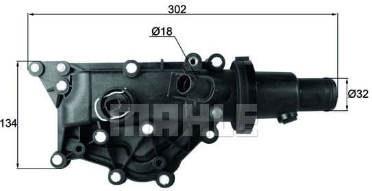 Thermostat, coolant BEHR TH5989 - image 2