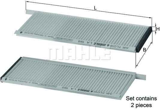 Filter, cabin air LA195/S - image 2