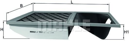 Filter air LX3583 - image 2