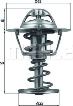 Thermostat, coolant BEHR TX12682D - image 2