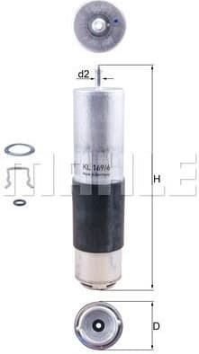 Fuel Filter KL169/6D - image 2
