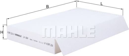 Filter, cabin air LA684 - image 2