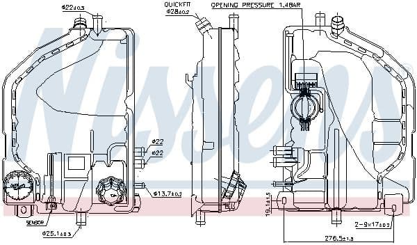 Expansion Tank, coolant ** FIRST FIT ** 996022 - image 6