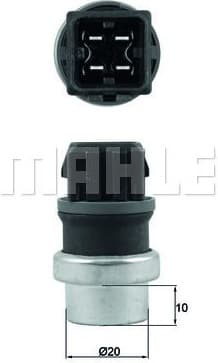 Sensor, coolant temperature BEHR TSE24 - image 2