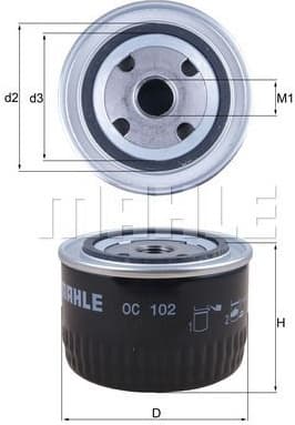 Oil Filter OC102 - image 2