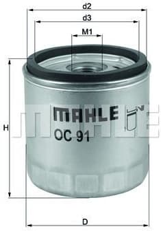 Oil Filter OC91D - image 2