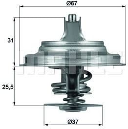 Thermostat, coolant BEHR TX2580D - image 2