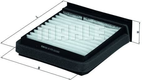 Filter, cabin air LA376 - image 2