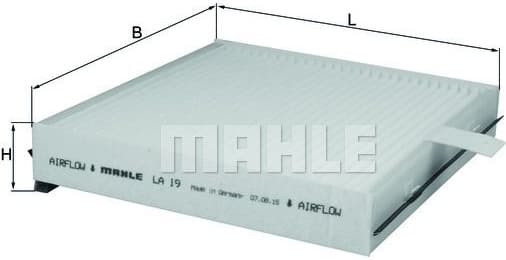 Filter, cabin air LA19 - image 2