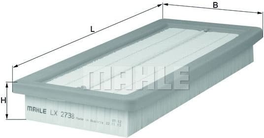 Filter air LX2738 - image 2