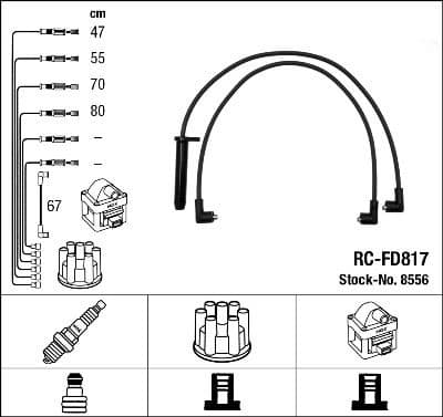 Ignition Cable Kit RC-FD817