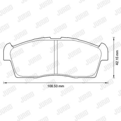 Brake Pad Set, disc brake 572611J