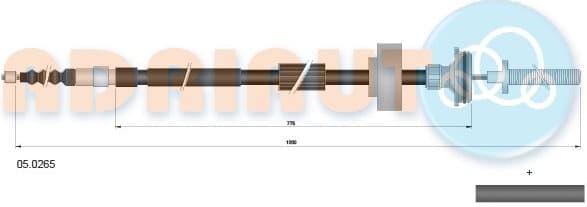 Cable Pull, parking brake 05.0265