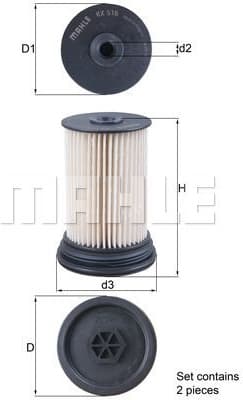 Filter diesel fuel KX516/S - image 3