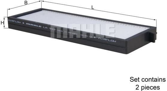 Filter, cabin air LA912/S - image 2