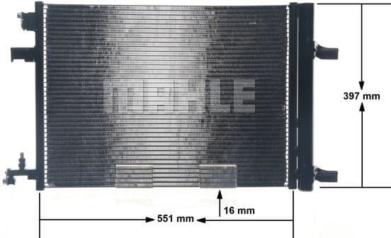 Condenser, air conditioning BEHR AC 636 000S - image 24