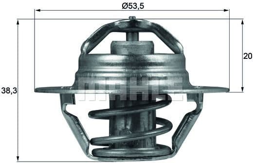 Thermostat, coolant BEHR TX8882D - image 2