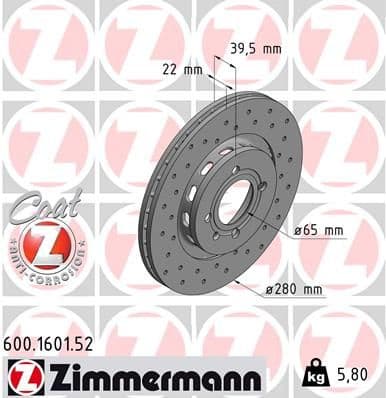 Brake Disc SPORT BRAKE DISC Z 600.1601.52