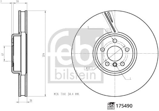 Brake Disc 175490