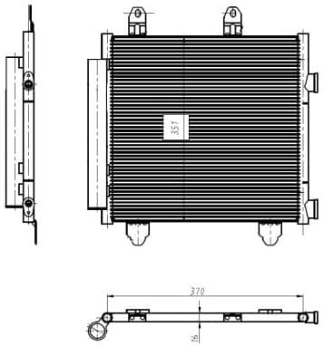Condenser, air conditioning EASY FIT 350445