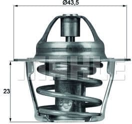 Thermostat, coolant BEHR TX6183 - image 2