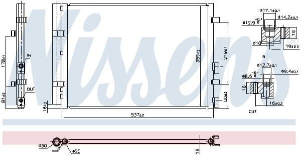 Condenser, air conditioning ** FIRST FIT ** 941129 - image 2