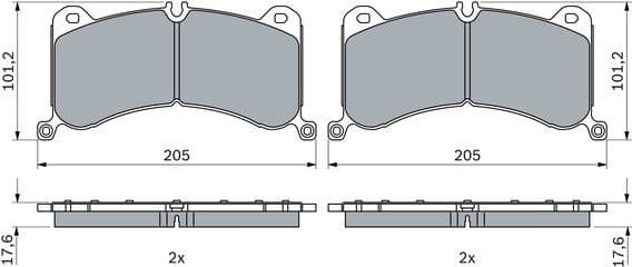 Brake Pad Set, disc brake 0 986 424 943