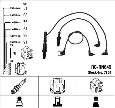 Ignition Cable Kit RC-RN649