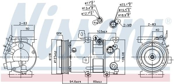 Compressor, air conditioning ** FIRST FIT ** 890430 - image 6