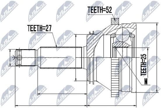 Joint Kit, drive shaft NPZ-HY-514 - image 2