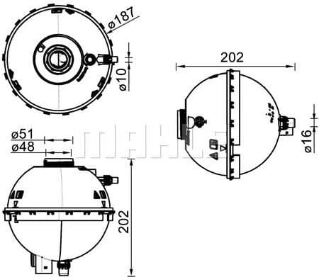 Expansion Tank, coolant BEHR CRT 211 000S