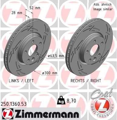 Brake Disc BLACK Z 250.1360.53